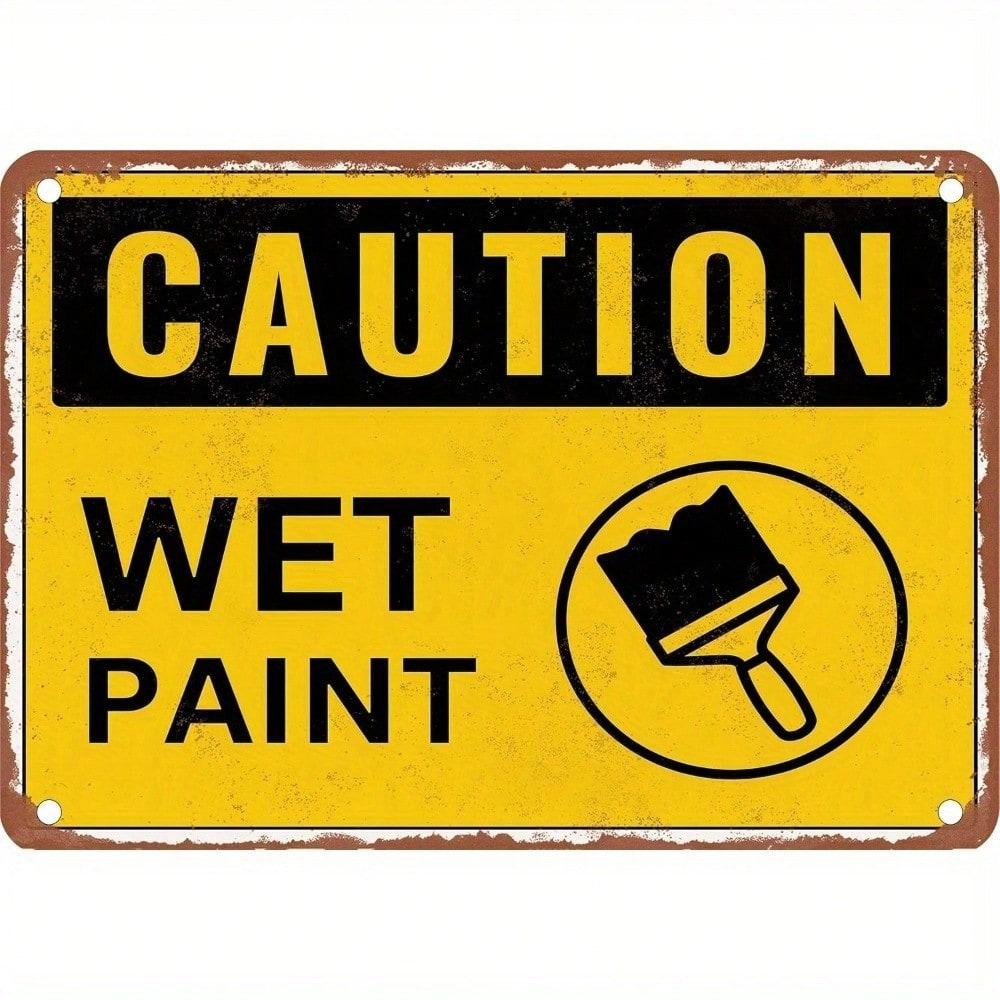 

Ironmate Wet Floor Safety Sign 18x12 Inch Yellow Black Metal Construction Caution Warning 20x30 різнокольоровий