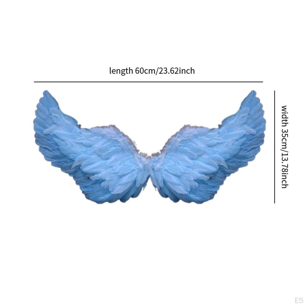Angel Cosplay Wing Fancy Dress Feather Costume Accessory with Soft Material And Adjustable Shoulder