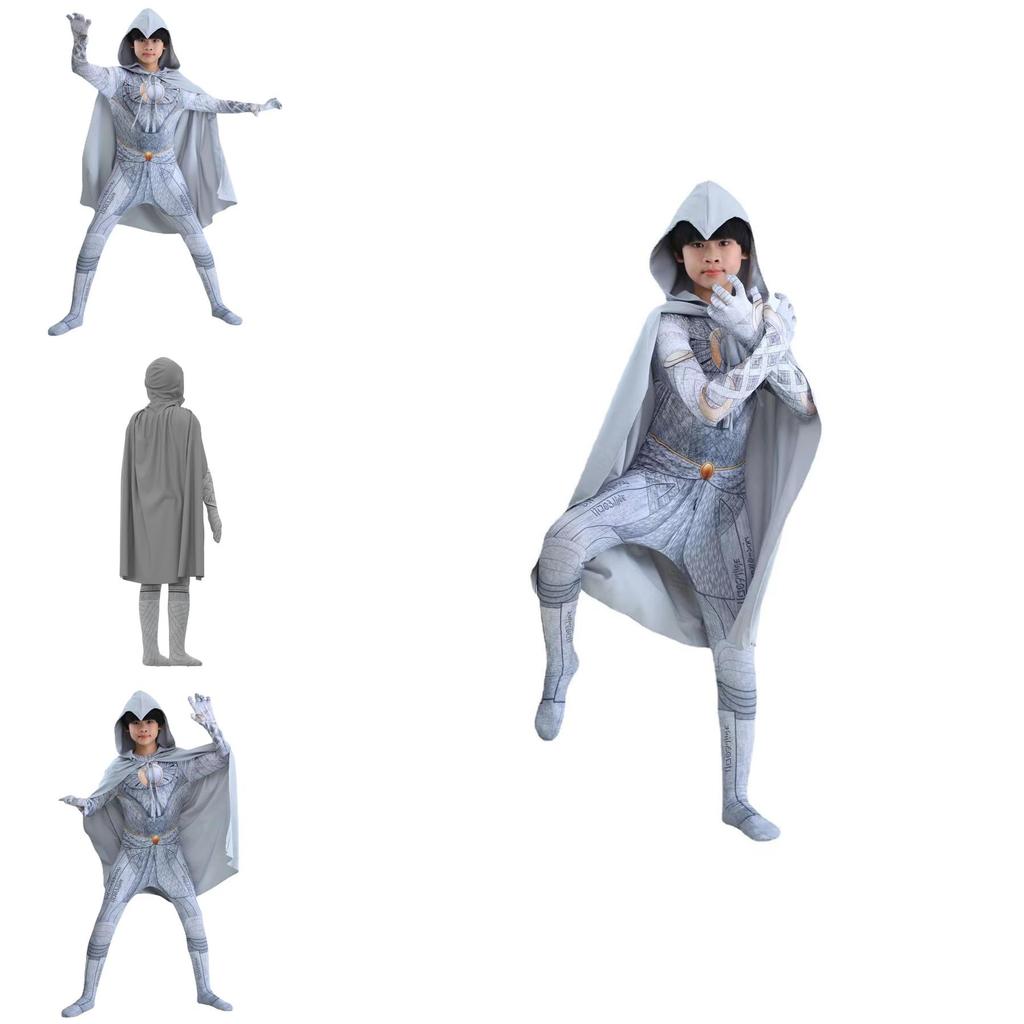 Costume Cosplay Steven Grant Moonknight Per Bambini Materiale in Poliestere di Alta Qualità