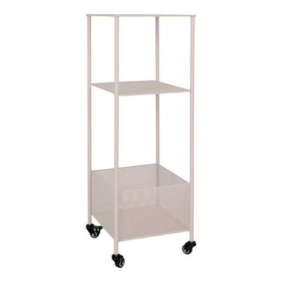 Torres Metal Trolley 3 Shelves Sand.