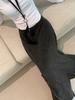 Lazy Gray Elastic High Waist Spring and Summer Simple Drape New Fishtail Skirt Casual Slim Skirt Long Skirt