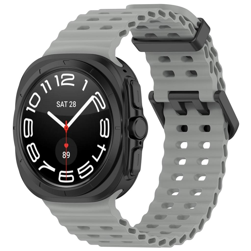 Silikonarmband för Samsung Galaxy Watch ultra 47mm Rem Sportarmband Marin Tillbehör Armband Correa Galaxy Watch 7 ultra 47mm