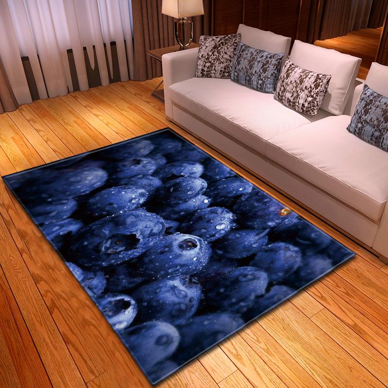 Lemon Living Room Carpet Yummy Fruit 3D Bedroom Rugs Kids Room Mat Kitchen Area Rug Floormat Bathmat Indoor Entrance Doormat