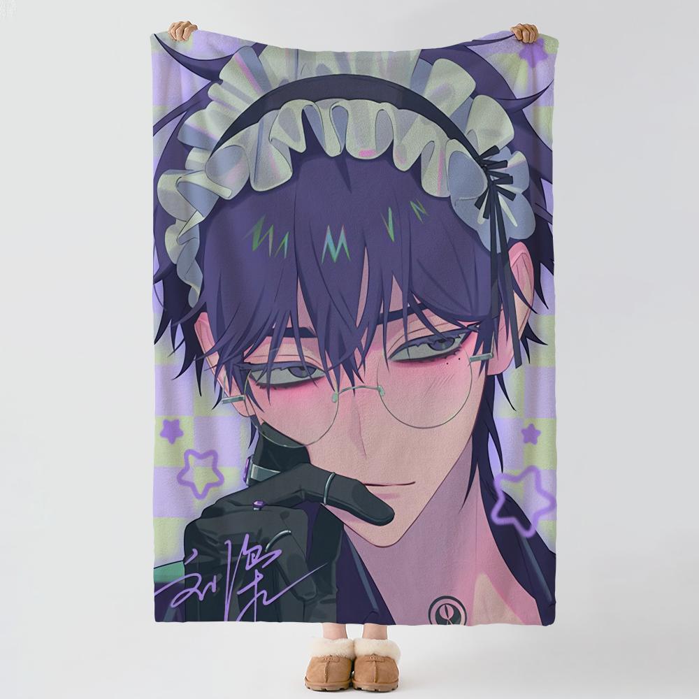 anime L-Link Click-k Throw Thick Comfort Flannel Quilt, Multi-scene Use Indoor Outdoor Daily Nap