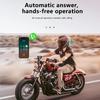 Motorcycle Helmet Headset Bluetooth 5.4 Wireless Hands-Free Call Headset Music Player Waterproof Noise Reduction Headphone for Riders GPS Navigation
