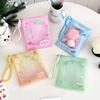Transparent Doll Display Bag Colorful PVC Doll Carrying Case Dustproof Pouch with Lanyard Pendant Badge Storage Bag Supplies