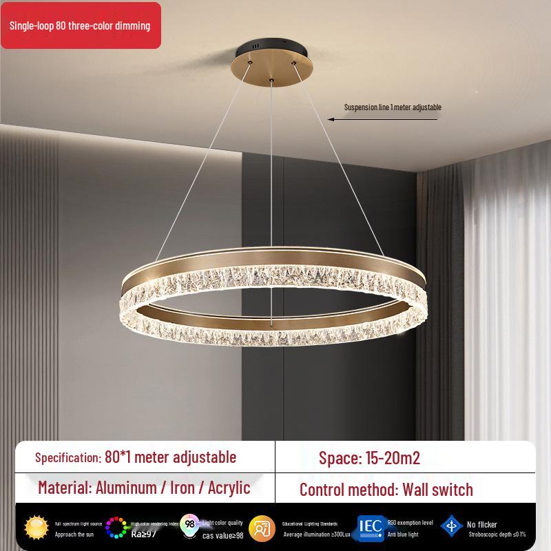 Italian Minimalist Chandelier for Living Room or Restaurant - Modern Luxury Lighting Fixture
