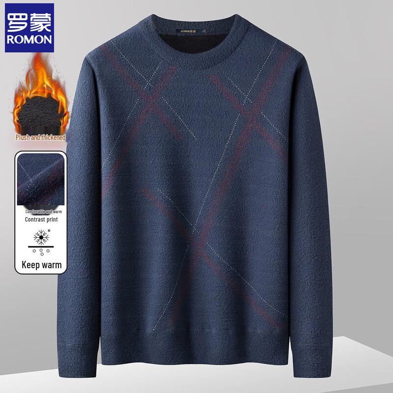 ROMON Men's Warm Knitwear & Casual T-Shirts