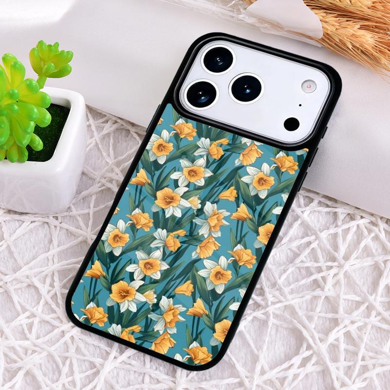 Flowers 1 Daffodils Phone Case for iPhone 17 Air 16 15 11 12 14 13 Pro Max Shockproof Cover