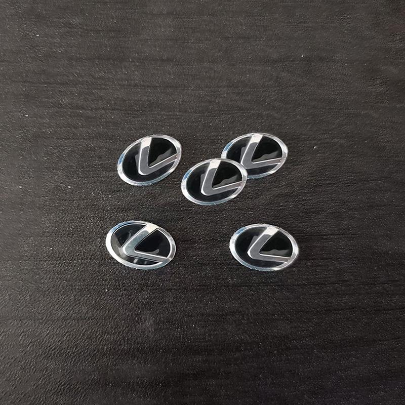 

5 шт. Наклейка-эмблема на ключ от автомобиля из алюминия для Lexus F-SPORT ES RX NX LS UX LM LX GX LC RZ IS CT GS RC HS SC TX LBX IS300 18mm