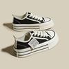 Height-increasing platform canvas shoes women's 2025 new spring and summer breathable casual versatile popular white shoes student board shoes
