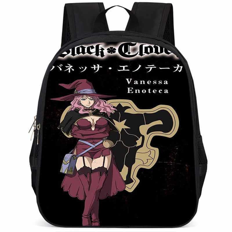 Sac à dos Black Clover 15 pouces Grande capacité Léger Tissu Oxford Pour Enfants