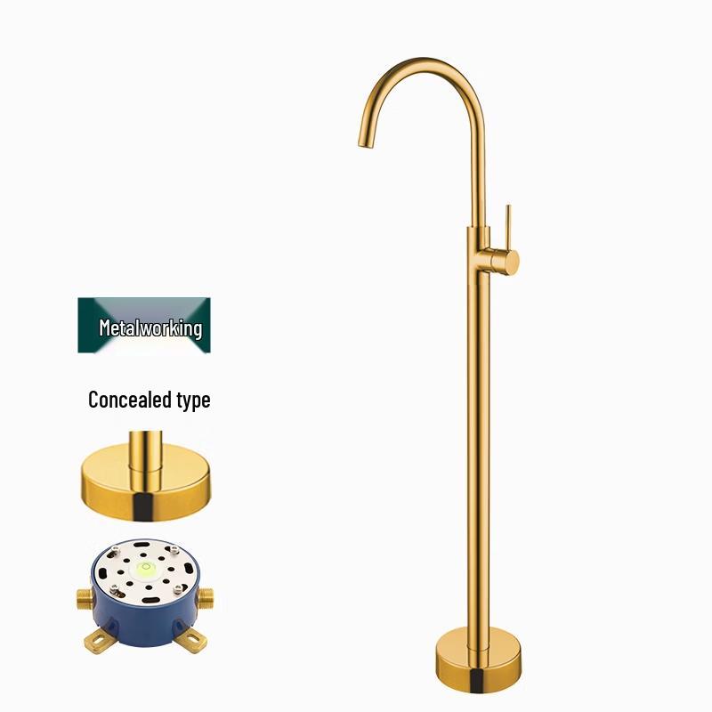 TLXT Wall-Mounted Dual-Outlet Brass Bathtub Faucet