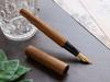 WANCHER Sekaiju Fountain Pen Teakwood Barrel Carefully Selected from the Finest Woods Fountain World's [Wancher Pen] (B Bold)