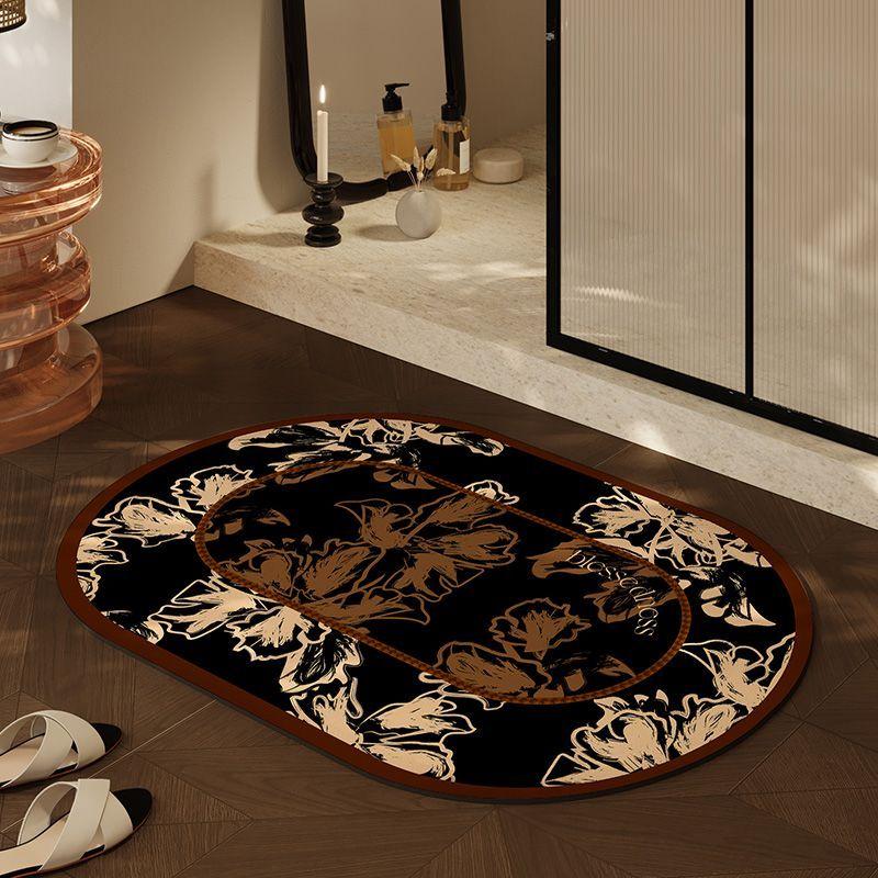 

Легкий Роскошный Впитывающий Коврик для Ванной Комнаты Нескользящий Быстросохнущий Диатомовый Грязевой Дверной Коврик 40X60cm 15.7X23.6in