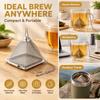 304 Stainless Steel Pyramid Tea Infuser Ultra Fine Mesh Filter For Home Office Loose Leaf Tea Brewing