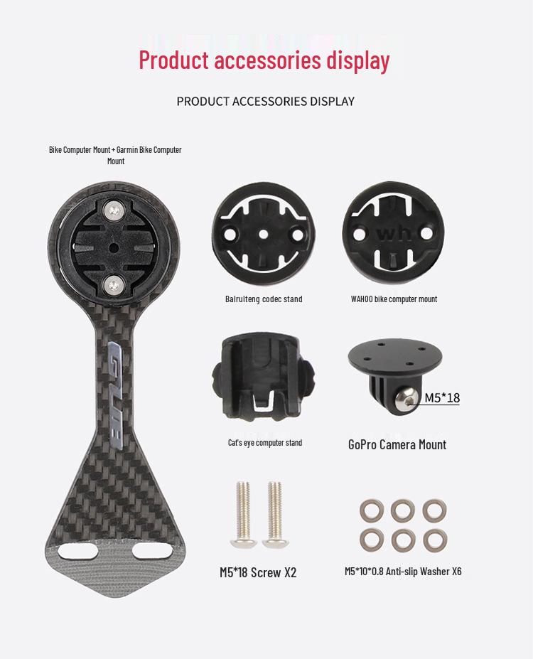 GUB 698 Aerodynamic Handlebar Mount for IGPS, Garmin, and Bryton Bike Computers