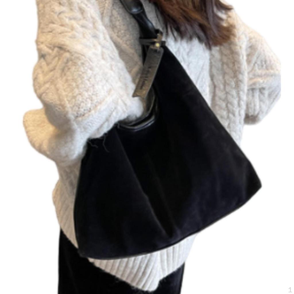 Suede Bag Fashion Large Capacity Tote for Women Outdoor Commuting Work