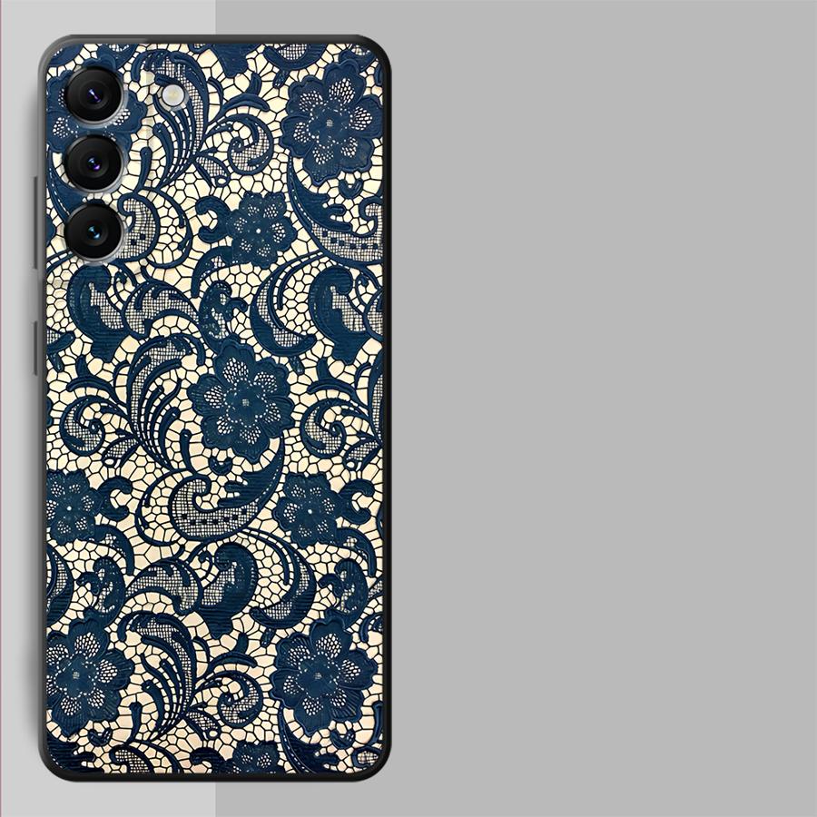 Black Sexy Lace Case for Samsung Galaxy A57 A73 A51 A52 A36 A53 A35 A25 A32 A26 A37 A22 A23 A24 A55 Phone Cover A72 A71