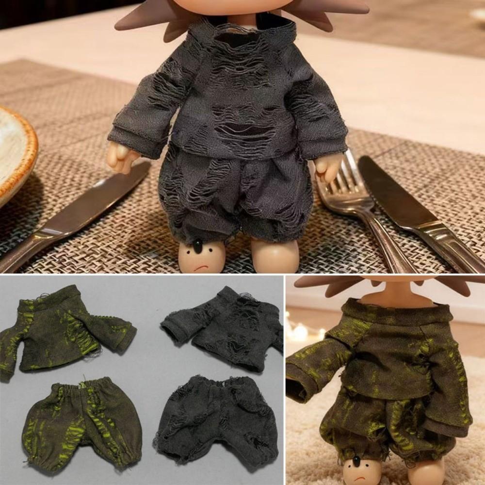 Cool Style Dolls Costumes Hoodies Handmade Contrasting Color Hoodies Set