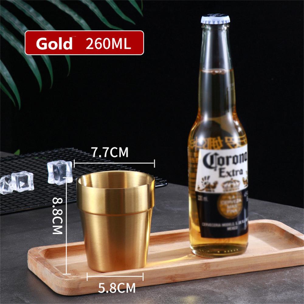 175-450ml Stainless Steel Beer Cup Metal Water Cups Travel Camping Mugs Coffee Tumbler Outdoor Hiking Cup Portable Drinkware