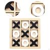 TAC TOE Board Game, Coffee Table Family Games, Blocks, for Children,