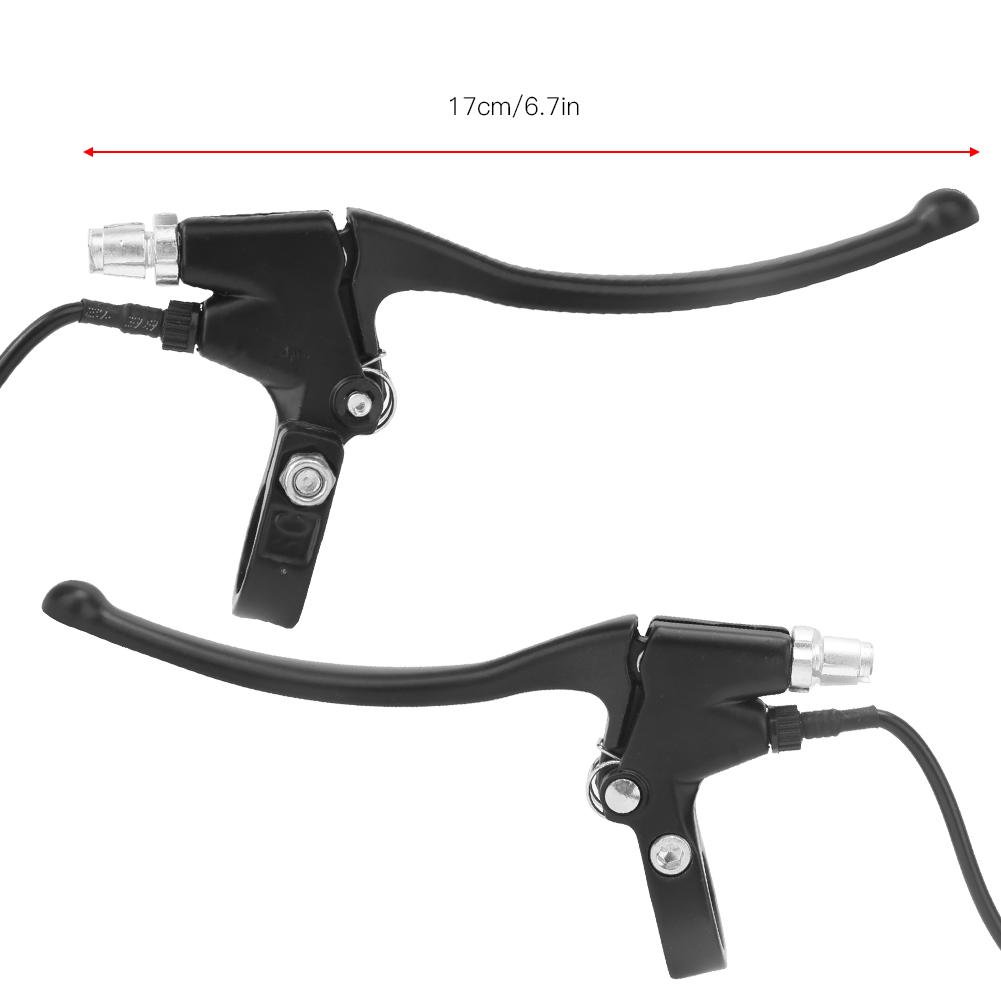 1 Pair Universal Aluminium Alloy Electric Bicycle Ebike Handle Brake Lever Right Left Accessory