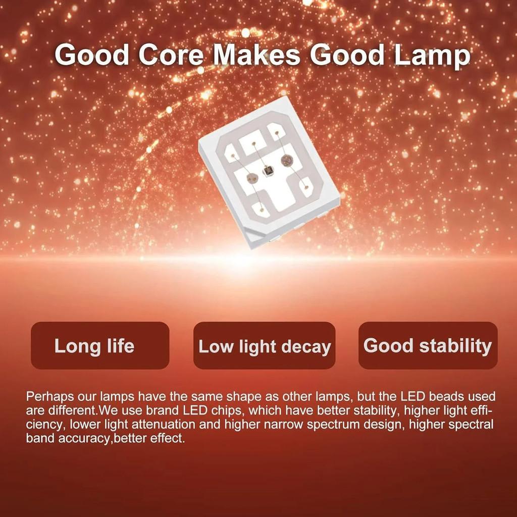 100W 660nm Redlight & 850nm Infrared Light Device Body Pain Relief Therapy Equipment Red Light Therapy Lamp Adjustable Stand