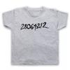 DONNIE DARKO NUMBERS UNOFFICIAL SCI FI CULT FILM TATTOO KIDS CHILDS T-shirt