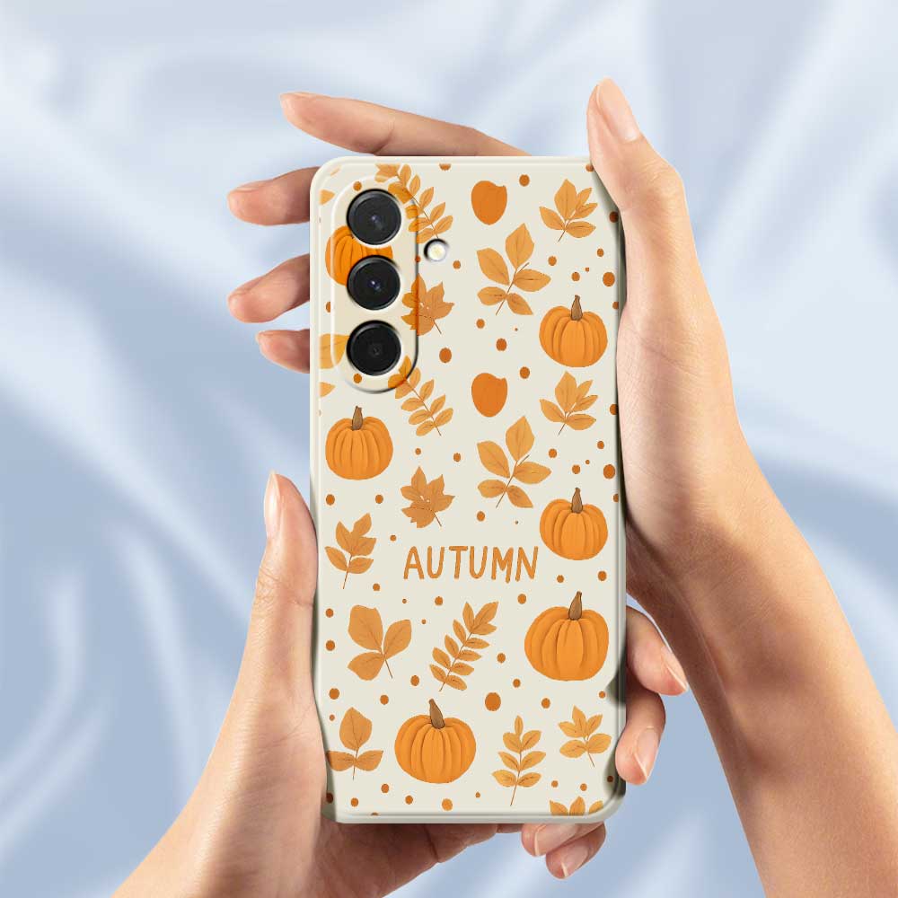 For Samsung Galaxy A36 5G Case Autumn Theme Pattern Printing Straight Edge TPU Phone Back Cover