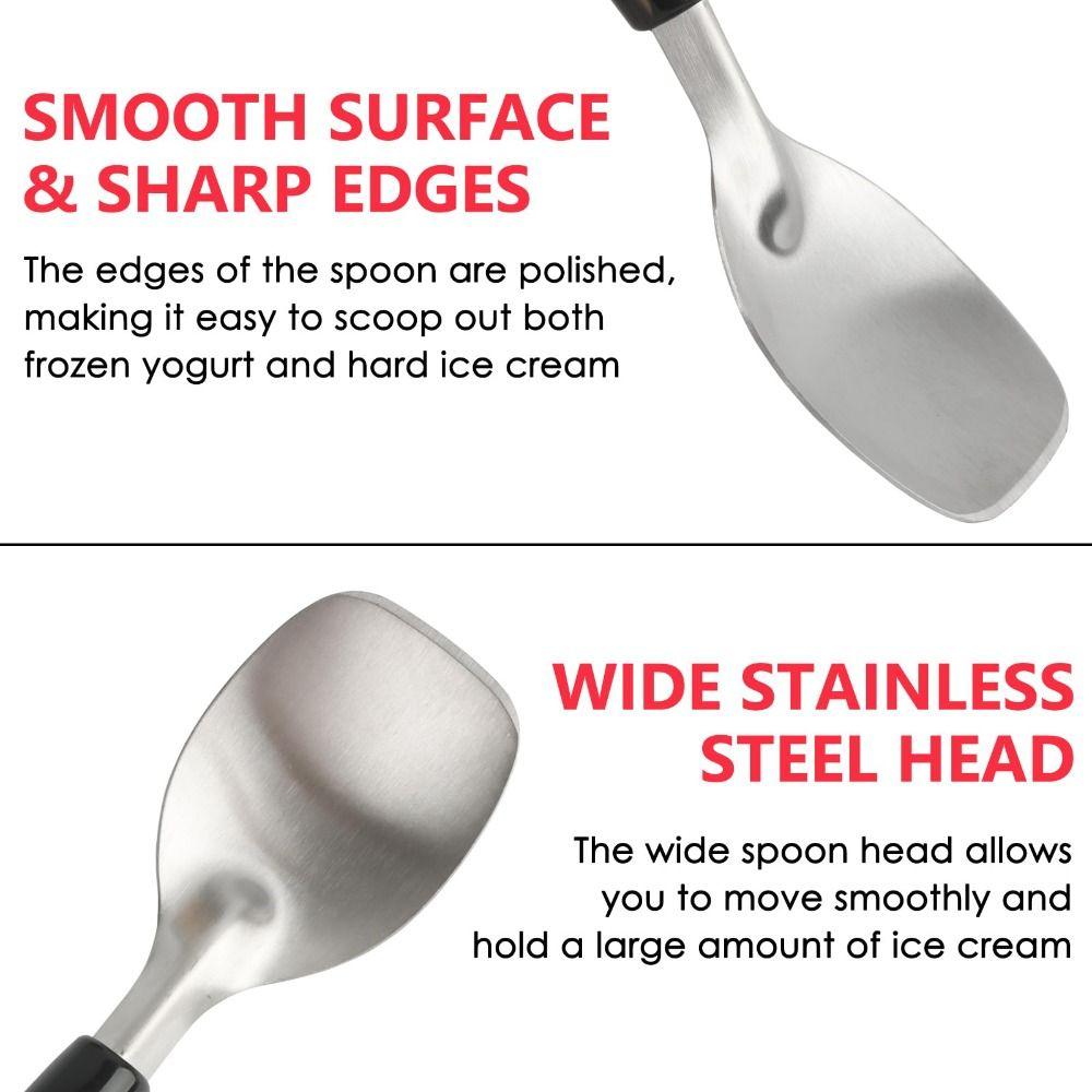 Non-Slip Handle Ice Cream Spade Heavy Duty Frozen Desserts Scoop Premium Gelato Spade  Restaurant