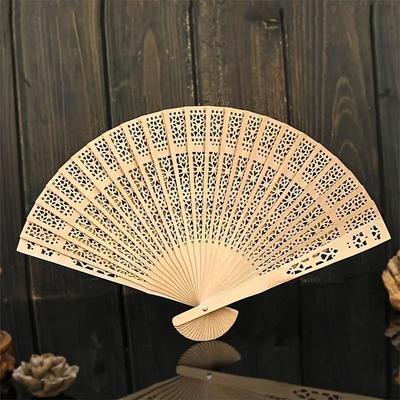 Chinese Style Black Vintage Hand Fan Folding Fan Chinese Dance Party Folding Fan