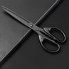 1pc Large Thickened Black Edge Scissors, Blackening Anti-rust Craft, With Non-stick Coating, Widely Suitable For Daily Home, Office, Art Paper Cutting
