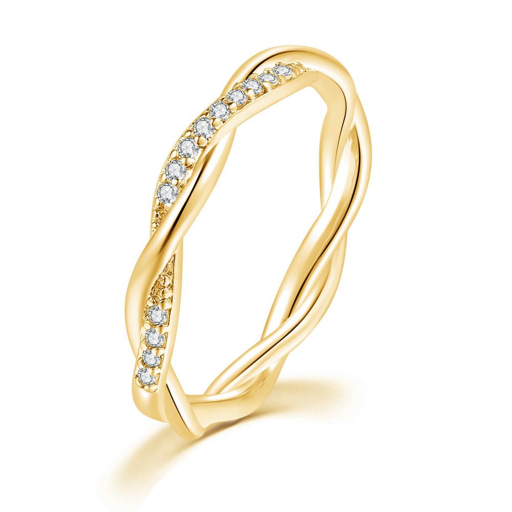 

ZHOUYANG Dainty Ring For Women Thin Temperament Winding Wedding Engagement Ring Silver Color Crystal Fashion Gift Jewelry DZR018 12