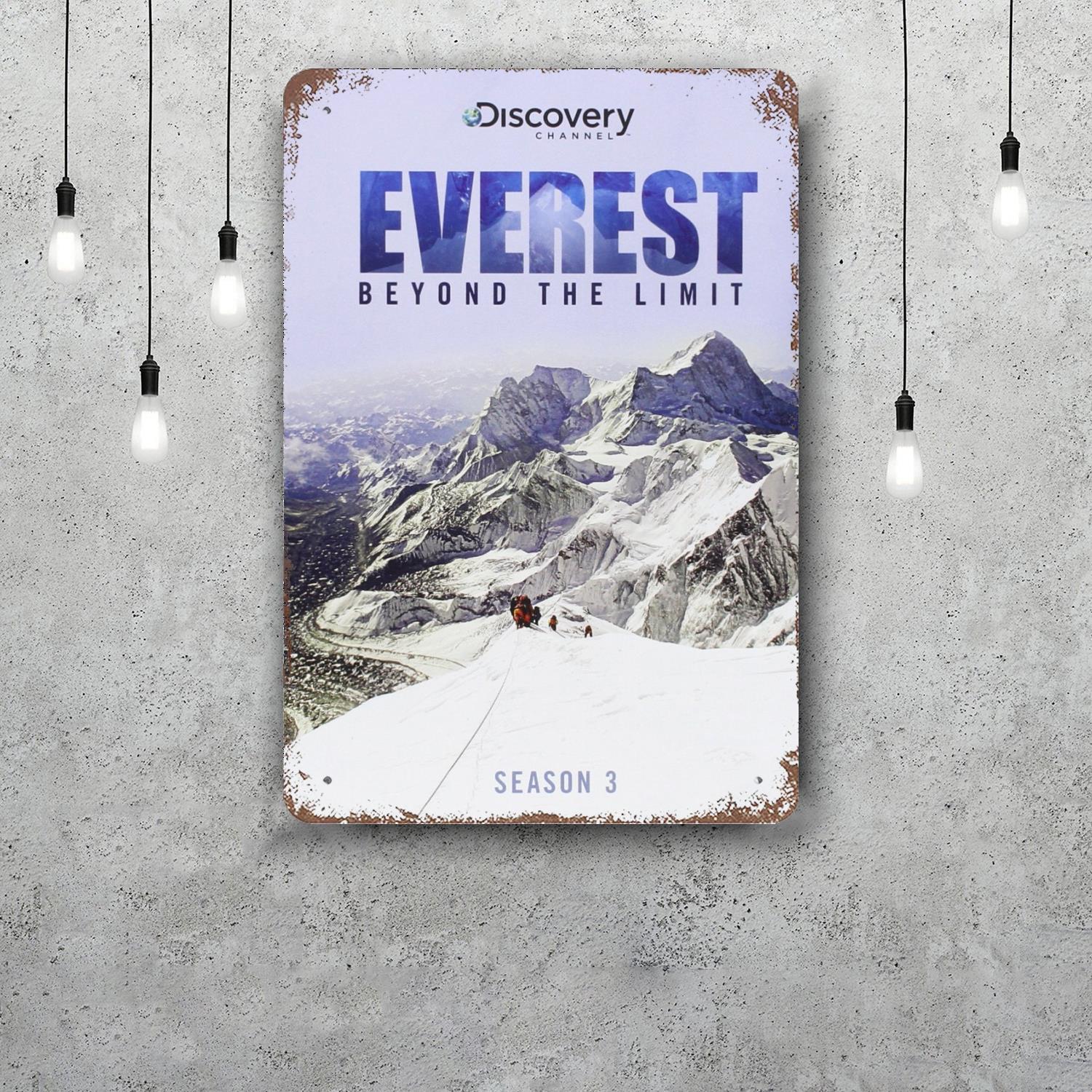 

everest Classic Poster Rusty Metal Plaque Retro Decorative Plate Bar Man Cave Garage Club Metal Sign Wall Decoration 20x30cm（7.8x11.8inch）