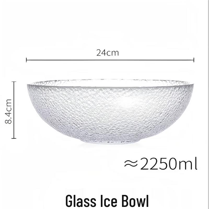 Darian Glass Salad & Dessert Bowl