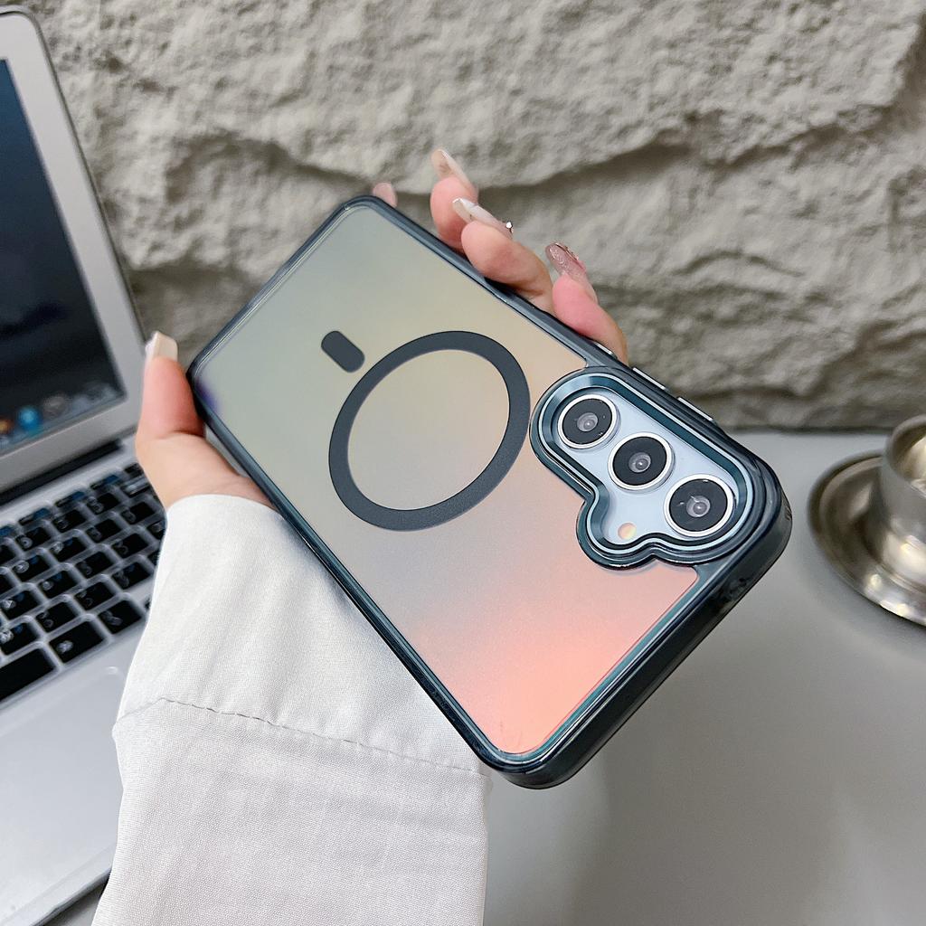 Bright Chameleon Magnetic Suction Suitable for Samsung A56 Mobile Phone Case Colorful A55 A06 Full Cover Super Anti Fall