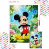 Mickey Mouse Diamond Painting Kit Nature Wall Decor Handmade Art Gift for Him Her