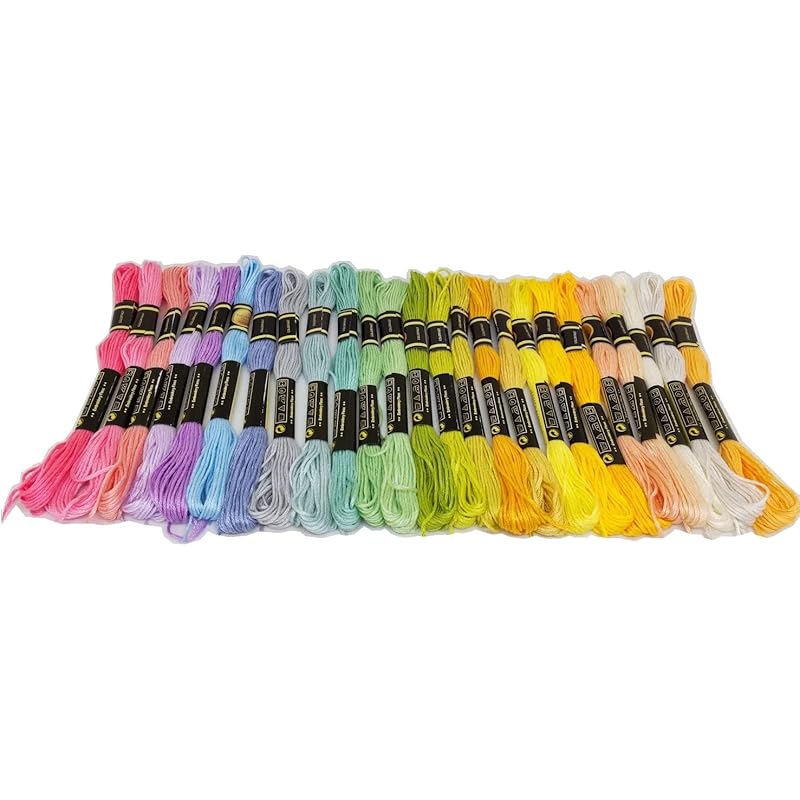 

Temari Cat Shop cotton polyester #25 embroidery thread Same color number as DMC set by color pastel 25, 25 pieces set cross stitch Misanga [product]