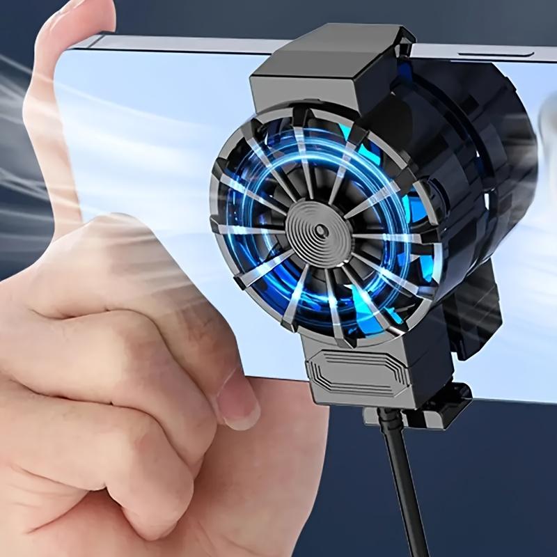 Portable Phone Cooler External Cooling Accessory Suitable for iPhone and Android Smartphones Phone Fan Cooler Device