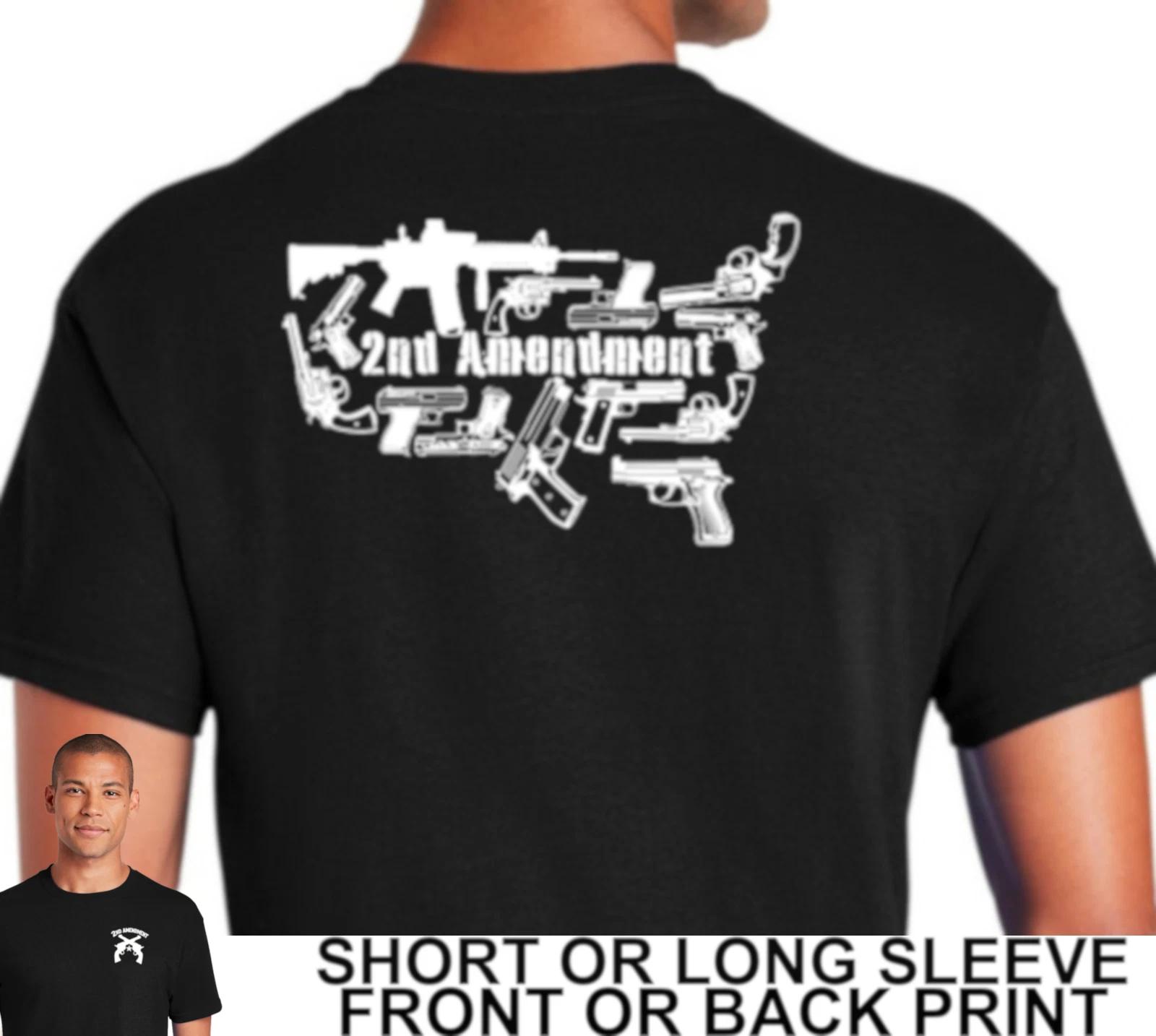 2nd Amendment Supporter AR-15 Handguns America USA Pro Gun Rights Men s T Shirt XXL