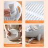 Plastic Dish Drying Rack Drainage Cutlery Storage Container Practical Tableware Holder  Camping