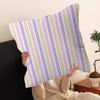 Fashion Stripes Design Art Pink Color Personalized Pillow Dust Cover Bedroom Kids Party Decoration Pillowcase Birthday Gift