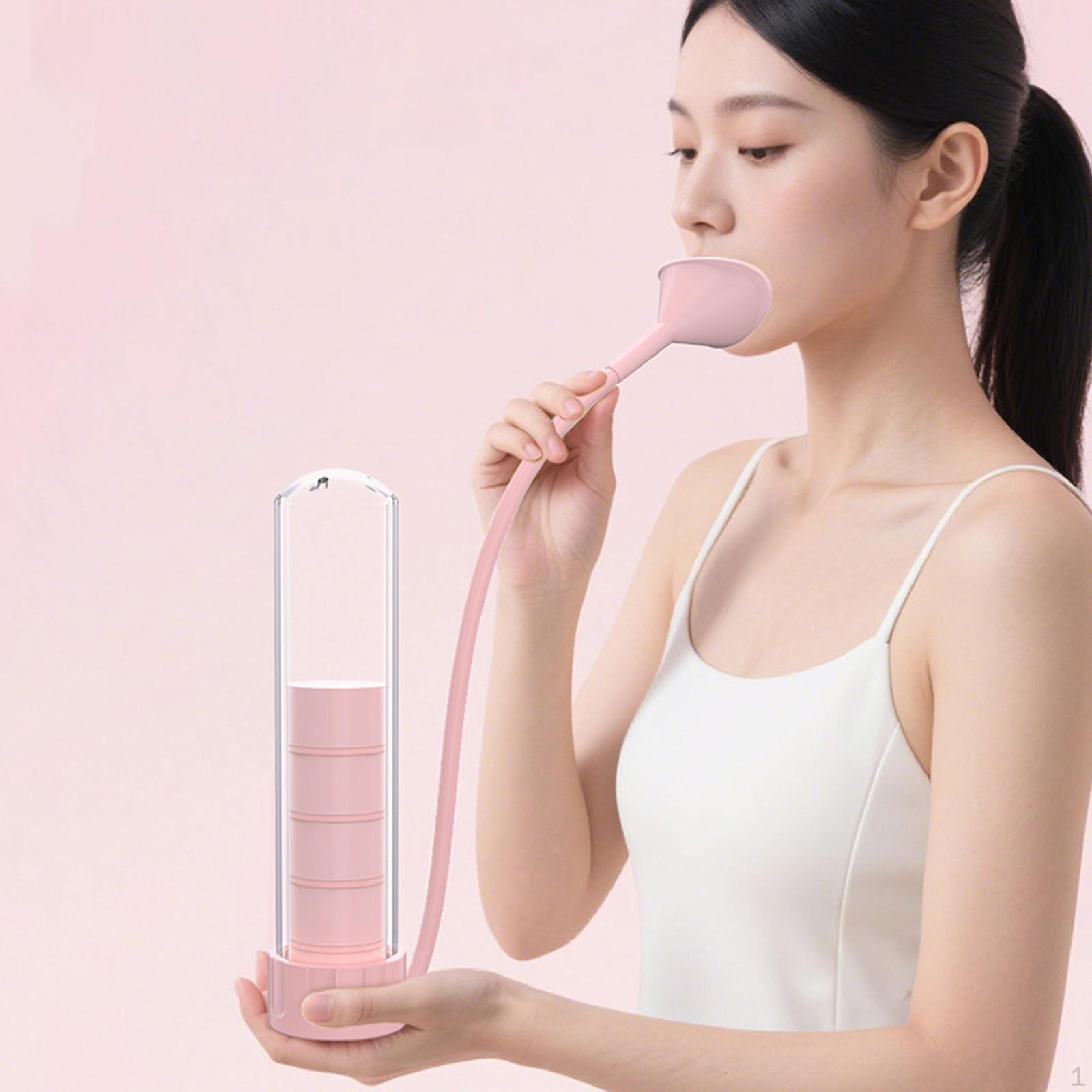 

Lung Trainer Professional Deep Breathing for Home Travel Women Men рожевий