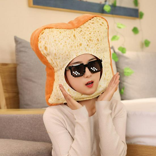 Customized Toast Hat Plush Toy Doll
