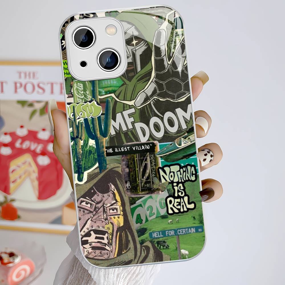 MF-DOOM Rapper Tempered Glass For Iphone 14 13 12 11 Pro Mini XS MAX 14Plus X XS XR Fundas