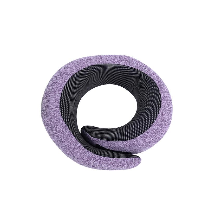 Portable Memory Foam U-Shaped Neck Pillow Set for Airplane Travel