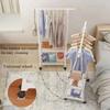 Clothes Rack Triangle Pulley With Wheels Home Assembly Living Room Movable Triangle Clothes Racks Floor Standing Clothes Hanger