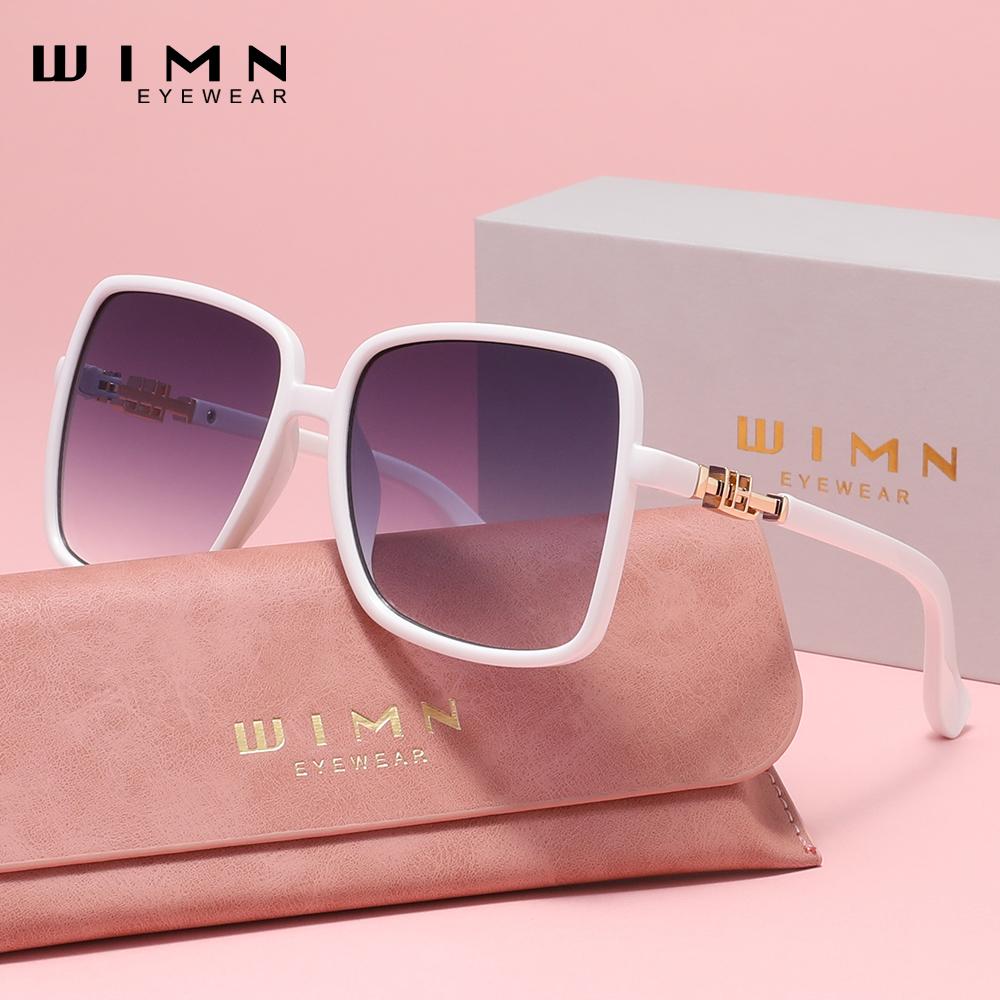 

Поляризованные солнцезащитные очки WIMN Vintage Square Frame с многослойным антибликовым покрытием белый