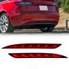 For Tesla Model 3 Model Y 2018     2023 Led Rear Bumper Reflector 3 Functions Brake Light Dynamic Turn Signal